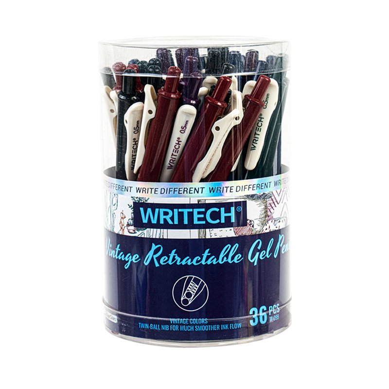 My new Writech 10 pack gel pens Retractable in vintage ink colors, Writech