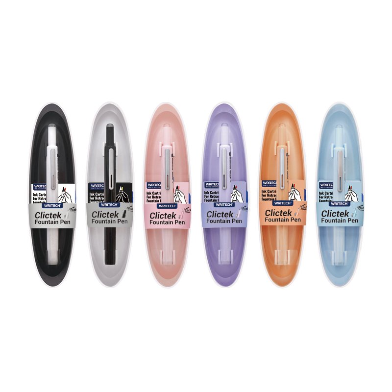 Clictek Retractable Fountain Pens W-784-1061